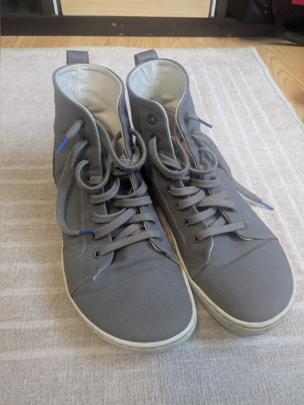 Birkenstock High-Top Canvas Sneakers - Gray